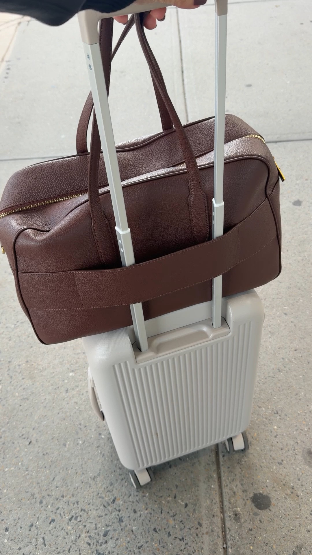 Taking this new Vestirsi bag for a spin. Will have a full review soon. Love how I can slide on to my wheelie!

#LTKaustralia #LTKtravel #LTKover50style