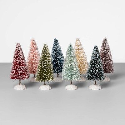 5" x 2.7" 8pk Bottle Brush Christmas Tree Set - Opalhouse™ | Target