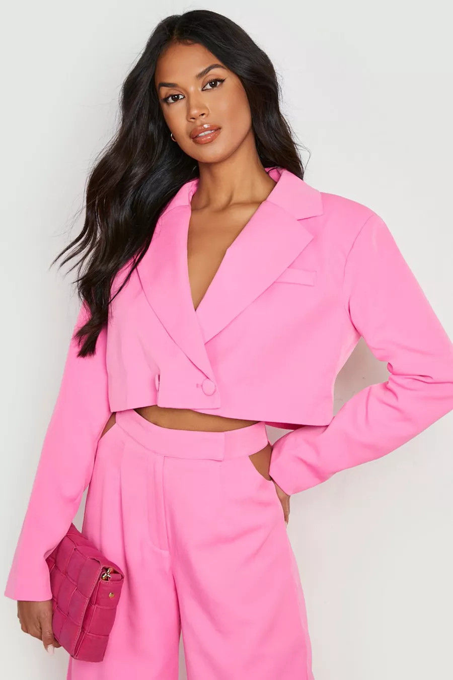 Cropped Tailored Blazer | Boohoo.com (US & CA)