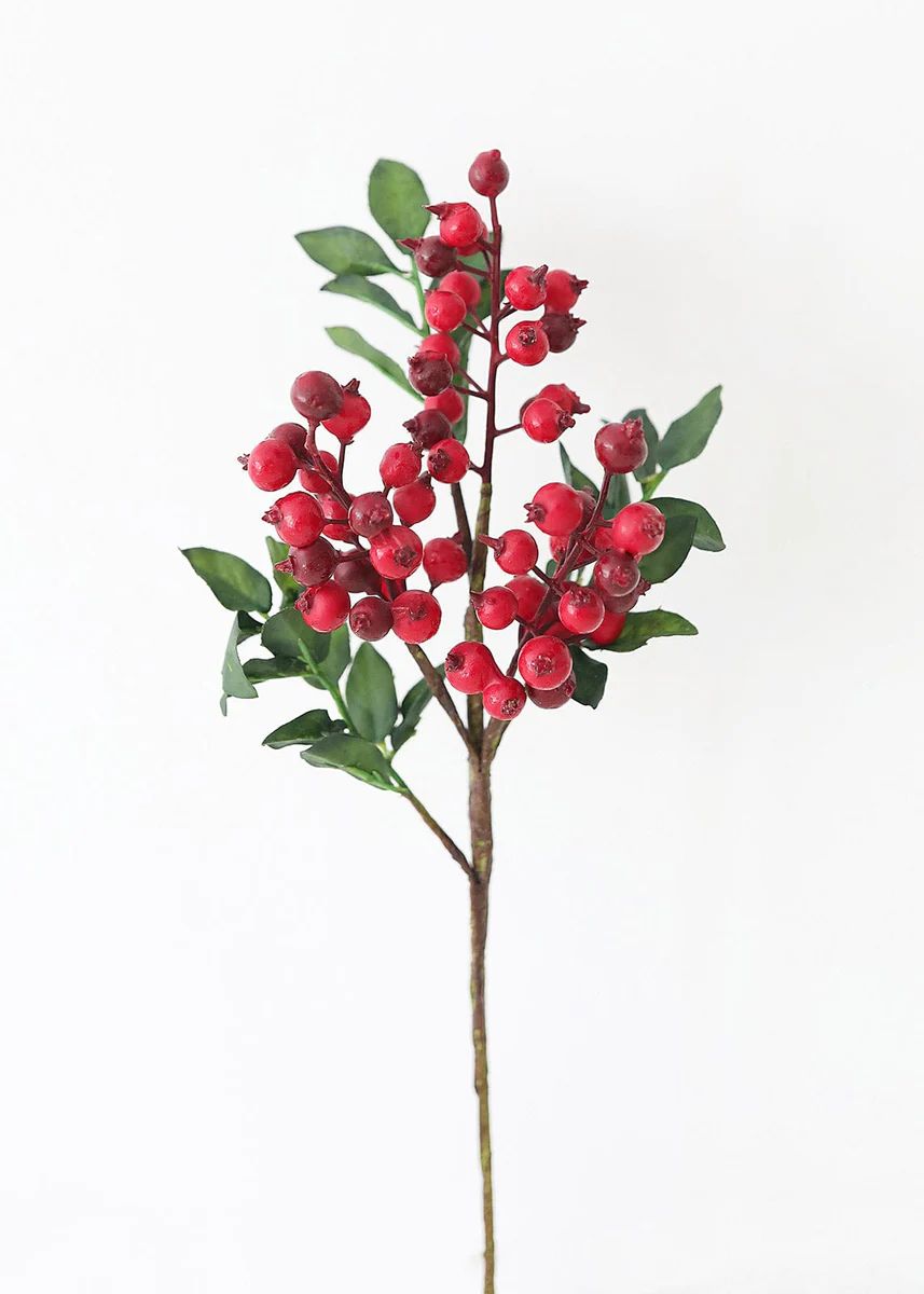 Artificial Winter Red Berry Pick - 14 | Afloral