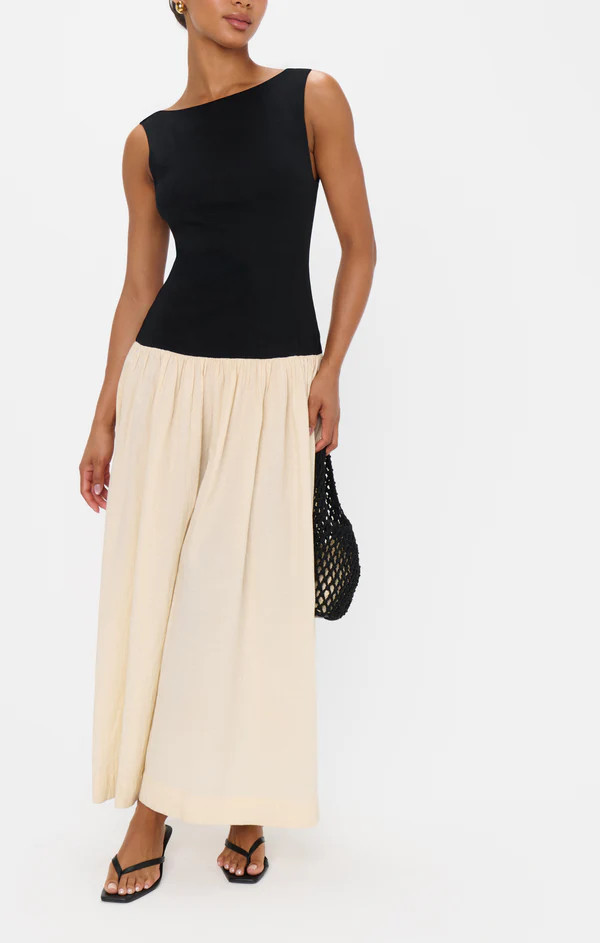 Luisa Maxi Dress ~ Black and Cream | Show Me Your Mumu