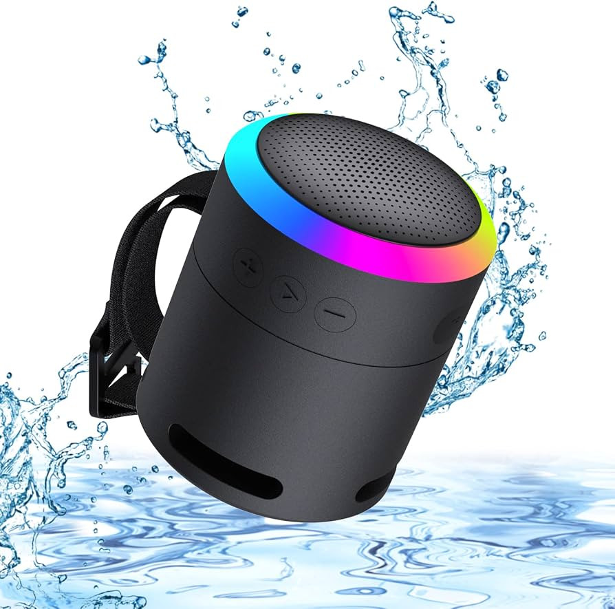 LENRUE Portable Bluetooth Speakers,Waterproof Wireless Speaker, Metal Small Speaker,5W Clear Crys... | Amazon (US)