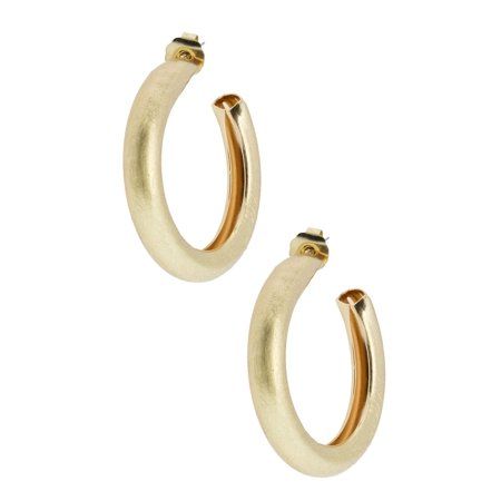 Gold hoop earring with post backing | Walmart (US)