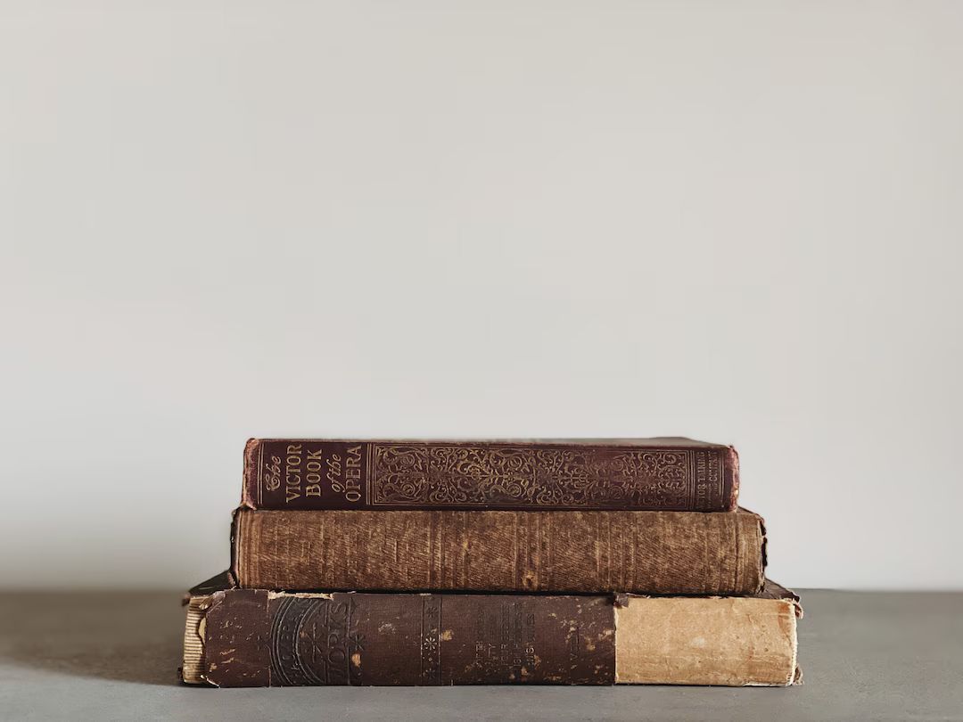 VINTAGE | 1st edition books | three piece book stack | 19th century book decor | book collector |... | Etsy (US)