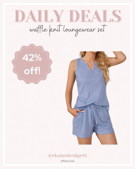 Women’s tank top & shorts waffle knit pajama loungewear set on lighting deal! 

Available in several colors tts

Women’s loungewear set, summer loungewear set, casual summer outfits, women’s waffle knit pajama set, women’s summer pajamas, summer wardrobe, Amazon lighting deals, Amazon daily deals, Amazon wardrobe

#LTKsalealert #LTKstyletip #LTKfindsunder50