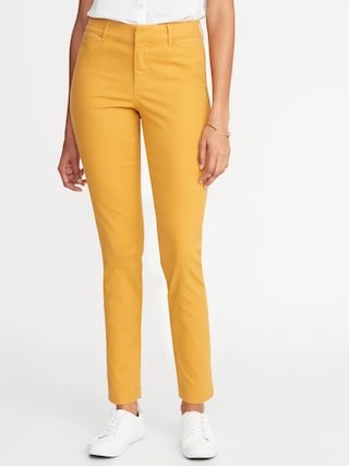 Mid-Rise Pixie Chino Ankle Pants for Women | Old Navy US