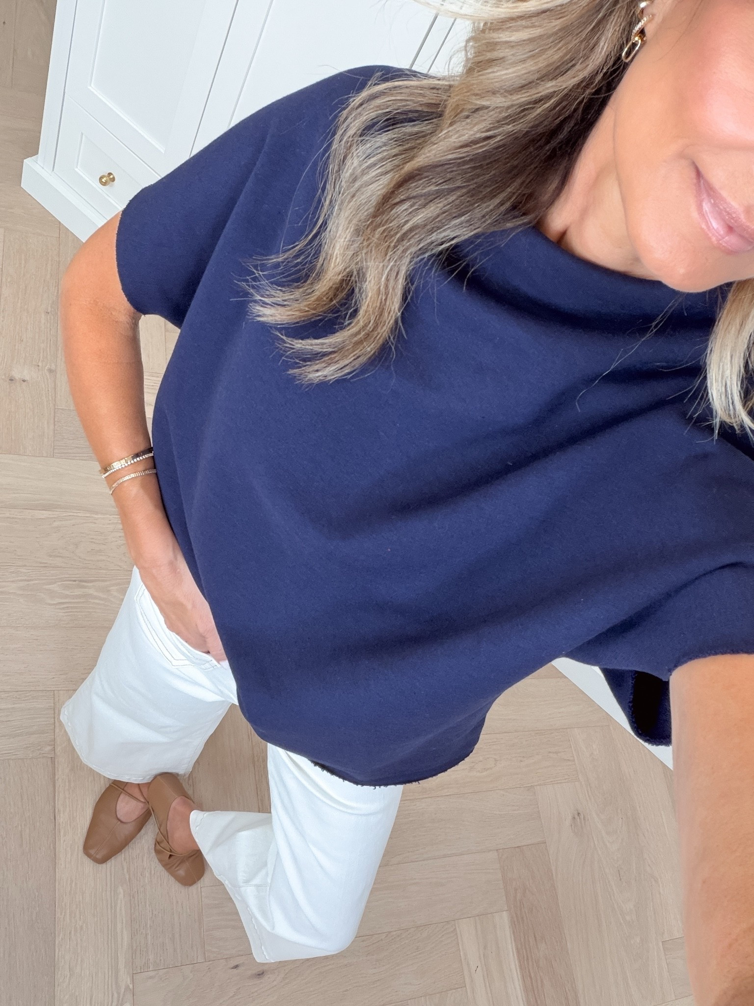 I’m 5’6’’ 
-frenchie dolman wearing a size petite 
-denim jeans TTS
@MERSEA

#LTKootd #LTKgrwm #LTKSeasonal