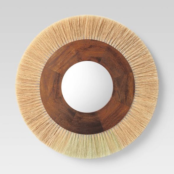 Decorative Round Mirror Natural - Threshold™ | Target