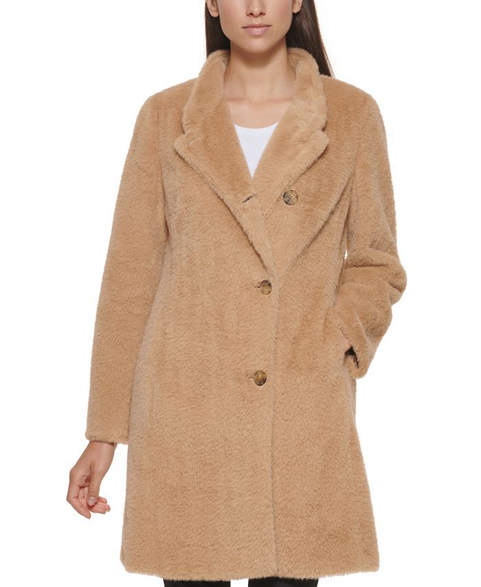 DKNY Soft-Touch Coat, Created for Macy's & Reviews - Coats & Jackets - Women - Macy's | Macys (US)