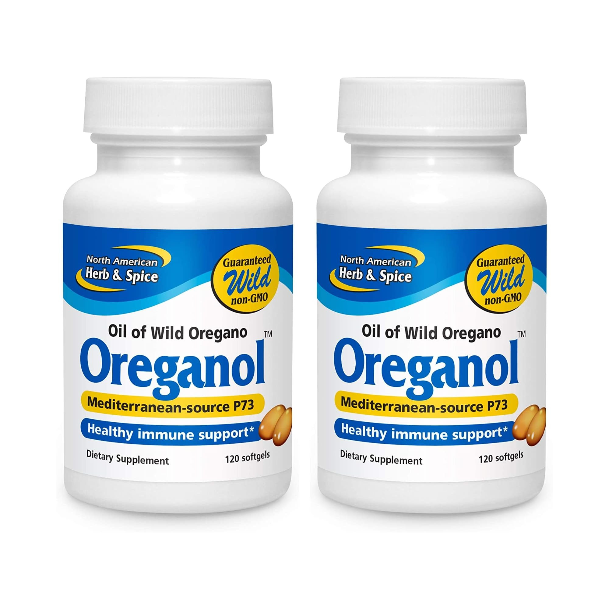 NORTH AMERICAN HERB & SPICE Oreganol P73 - Pack of 2, 120 Softgels - Unprocessed, Vegan-Friendly ... | Amazon (US)