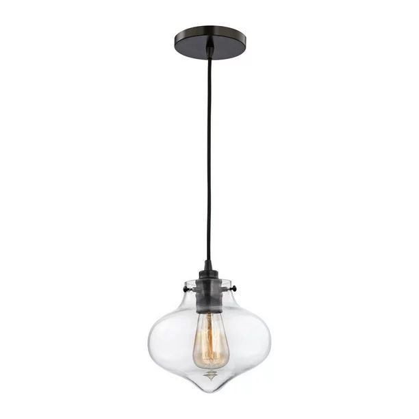 Springwell Meadow - One Light Mini Pendant  Oil Rubbed Bronze Finish with Clear Glass-Bailey Stre... | Walmart (US)