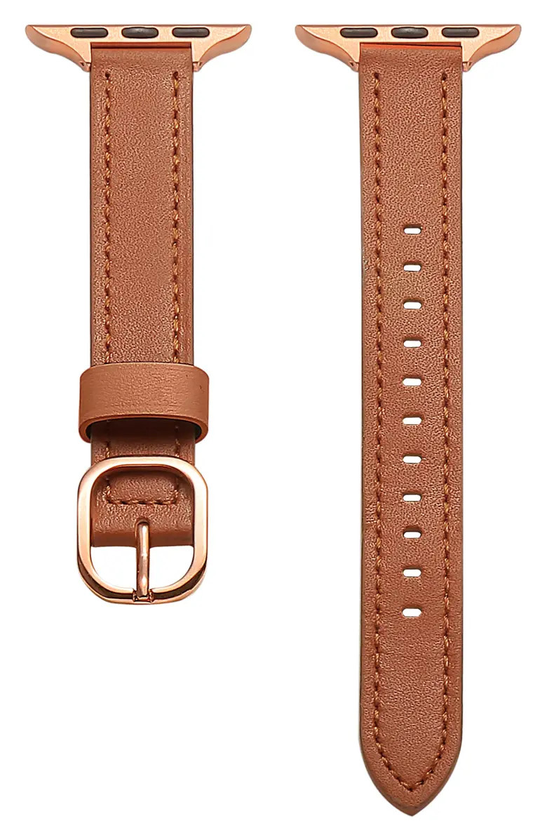 Posh Tech Carmen Skinny Leather Apple Watch® Watchband | Nordstrom | Nordstrom