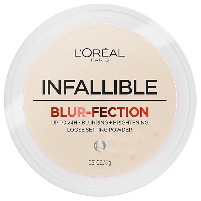 L'Oreal Paris Infallible Blur-fection Longwear Loose Setting Powder, Blurring Face Powder With Up... | Amazon (US)