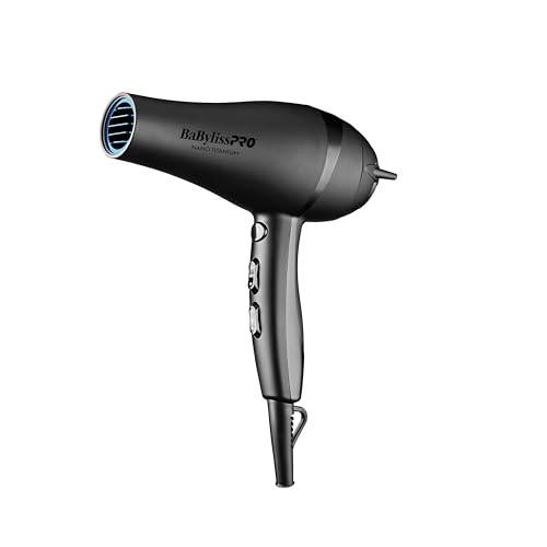 BaBylissPRO Nano Tianium Limited Edition Black and Blue Professional Ionic Hair Dryer | Amazon (US)