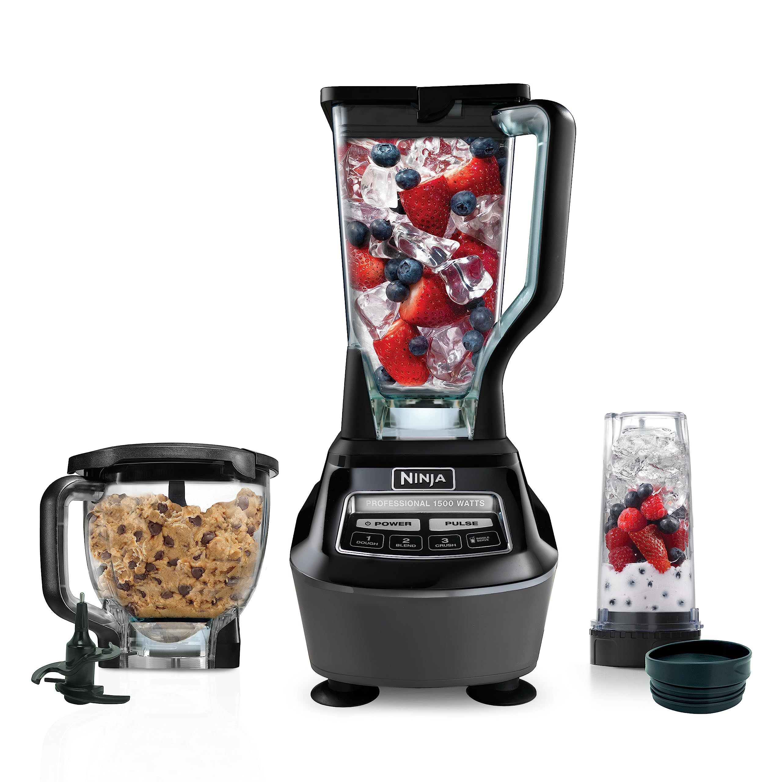 Ninja BL770AMZ Mega Kitchen System, 72 oz. Pitcher, 8-Cup Food Processor, 16 oz. Single Serve Cup, 1 | Amazon (US)