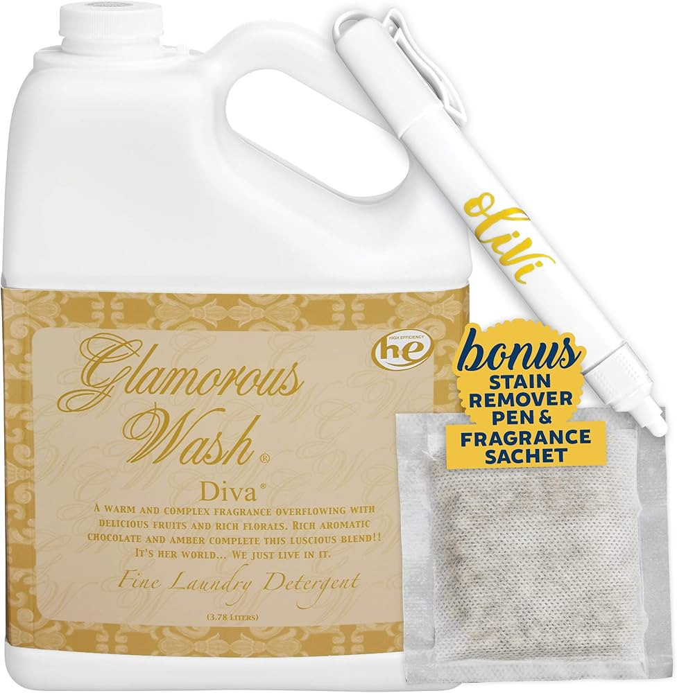Tyler DIVA Glamorous Wash Laundry Detergent - 1 Gallon - With Olivi Stain Remover Pen - Fresh Sce... | Amazon (US)