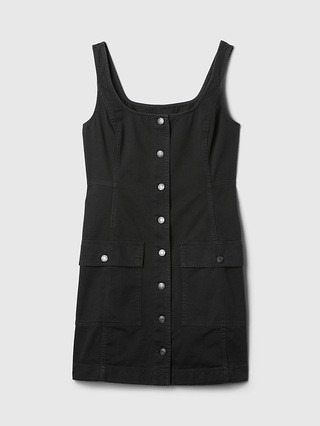 Utility Button Mini Dress | Gap (US)