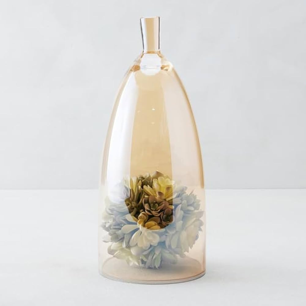 Z Gallerie Luster Mouthblown Glass Gold Jules Canister Terrarium Centerpiece - Tabletop Home Deco... | Amazon (US)