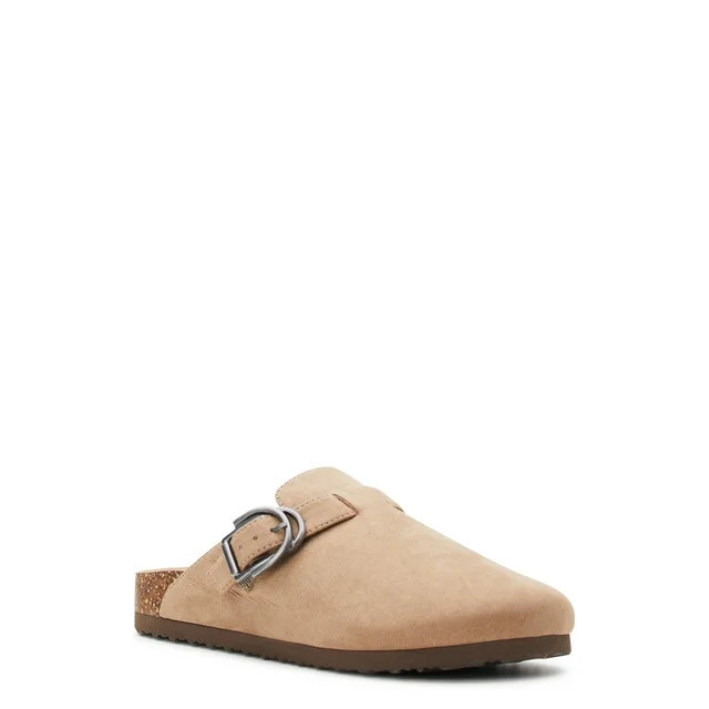 Time and Tru Women's Buckle Slip on Casual Clogs | Walmart (US)