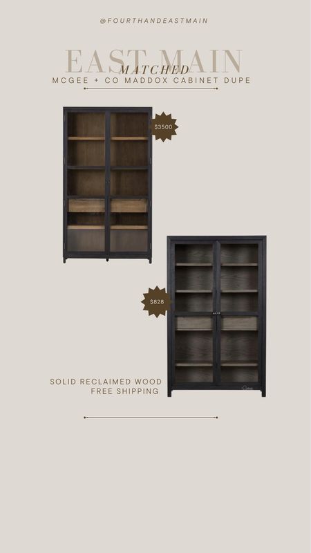 matched // mcgee and co maddox cabinet dupe - amazing look for less solid reclaimed wood and free shipping. great size too

mcgee dupe
mcgee style
black cabinet

#LTKhome