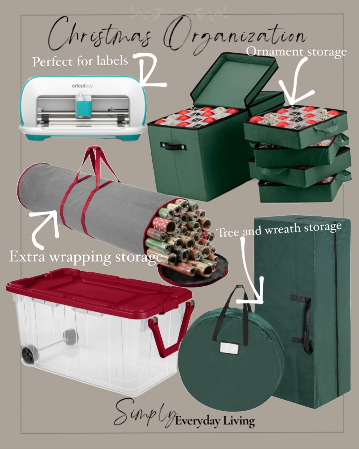 Christmas storage and organization 

#LTKHoliday #LTKSeasonal #LTKhome