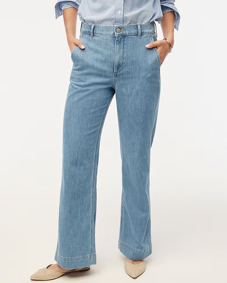 Drapey denim trouser | J.Crew Factory