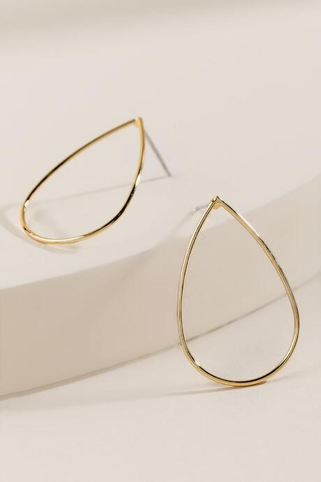 Joie Thin Teardrop Earrings - Gold | Francesca’s Collections