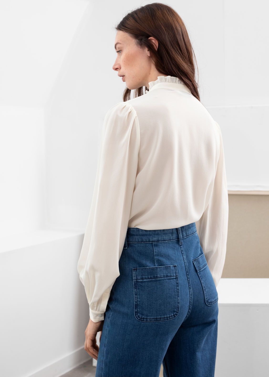 Ruffle Collar Silk Shirt | & Other Stories (EU + UK)