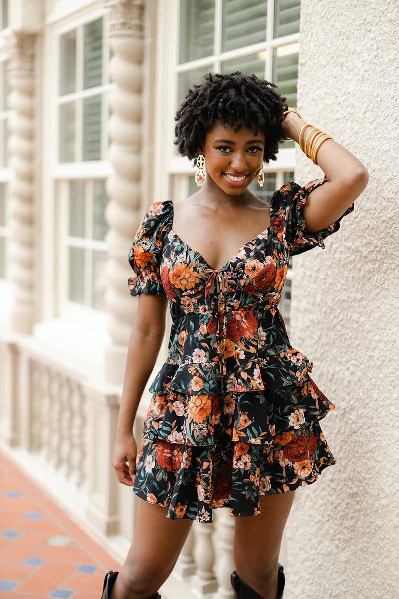 BuddyLove | Tammy Ruffle Mini Dress | Viola | BuddyLove