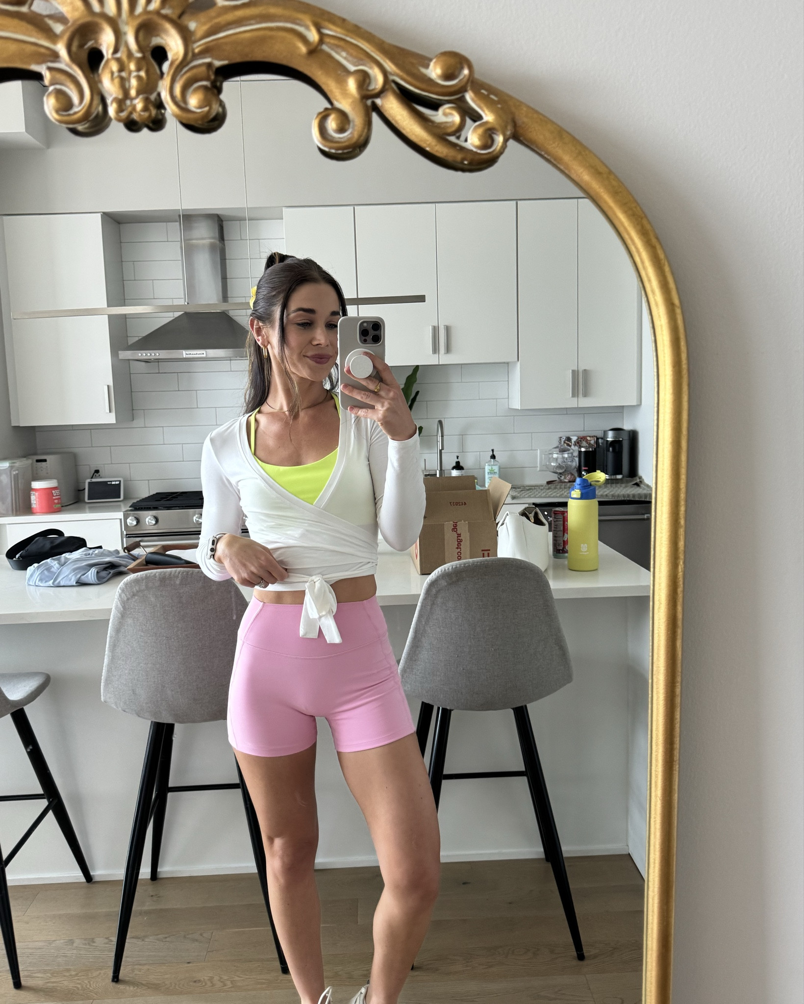 bright and comfy gym fit!!! got so many compliments on this outfit 🫶☀️💖  every piece is buttery soft!! I want all of it in multiple colors!! 

#LTKSummerEdit #LTKActive #LTKStyleTip