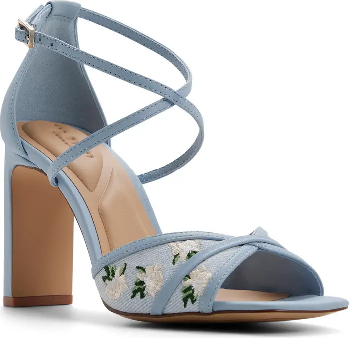 Allegra Embroidered Sandal (Women) | Nordstrom