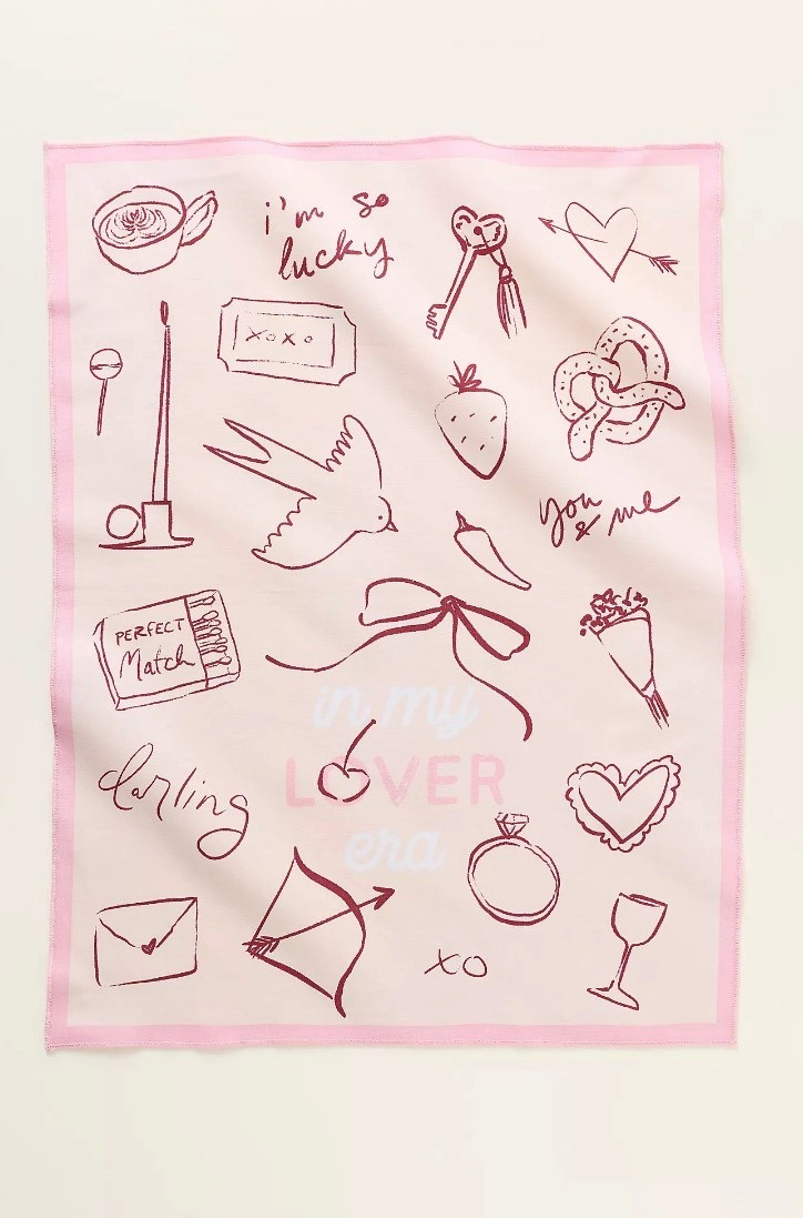 Valentine’s Day Dish towel from Anthro🤍🤍

#LTKHome #LTKValentine