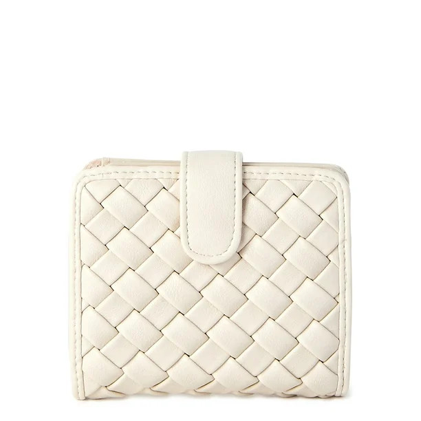 Time and Tru Women's Amelia Bi-Fold Wallet Beige | Walmart (US)