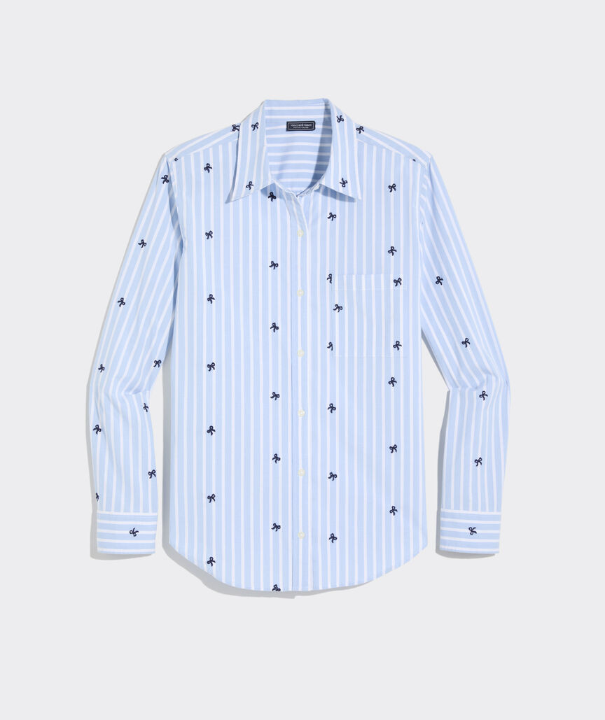 Embroidered Bayview Poplin Button-Down | vineyard vines