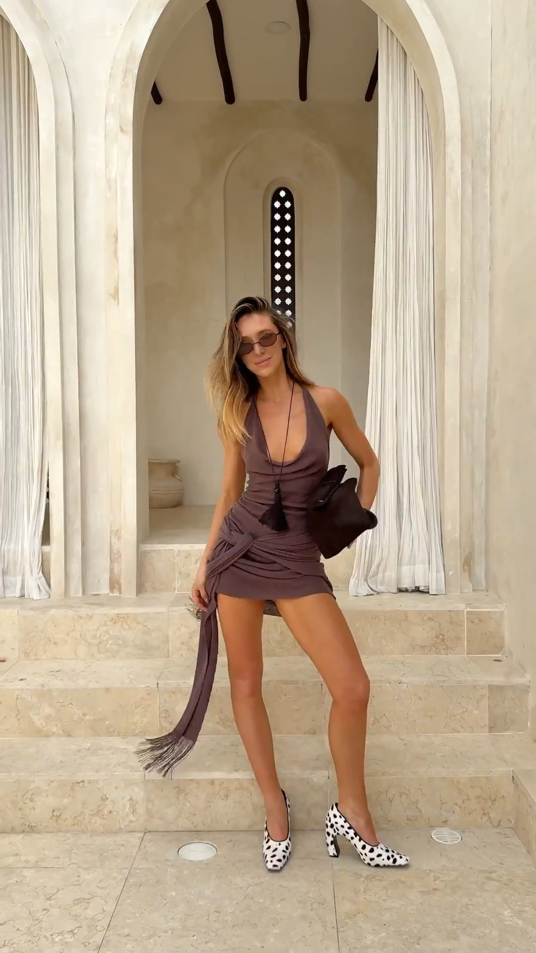 A pop of Dalmatian print >> Shop all the exact pieces below. Wearing a size XS in the dress x #meshki #summeroutfit #vacationoutfit #summerholidaylook #aliasmae

#LTKstyletip #LTKshoes #LTKtravel