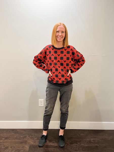 Disney outfit, Disney Christmas, Disney fashion, Christmas fashion, Christmas outfit, holiday fashion, holiday outfit, Mickey Mouse, Mickey sweatshirt, black mom jeans, casual outfit, women’s fashion, what I wore, outfit of the day  

#LTKSeasonal #LTKHoliday #LTKfit