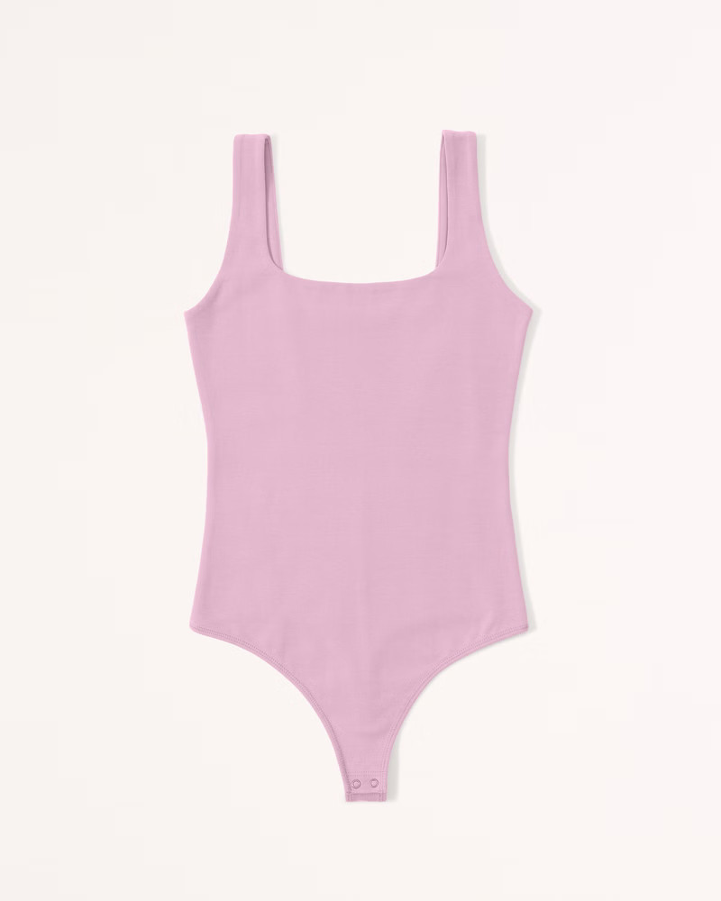 Cotton Seamless Fabric Tank Bodysuit | Abercrombie & Fitch (US)