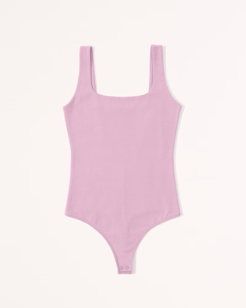 Cotton Seamless Fabric Tank Bodysuit | Abercrombie & Fitch (US)