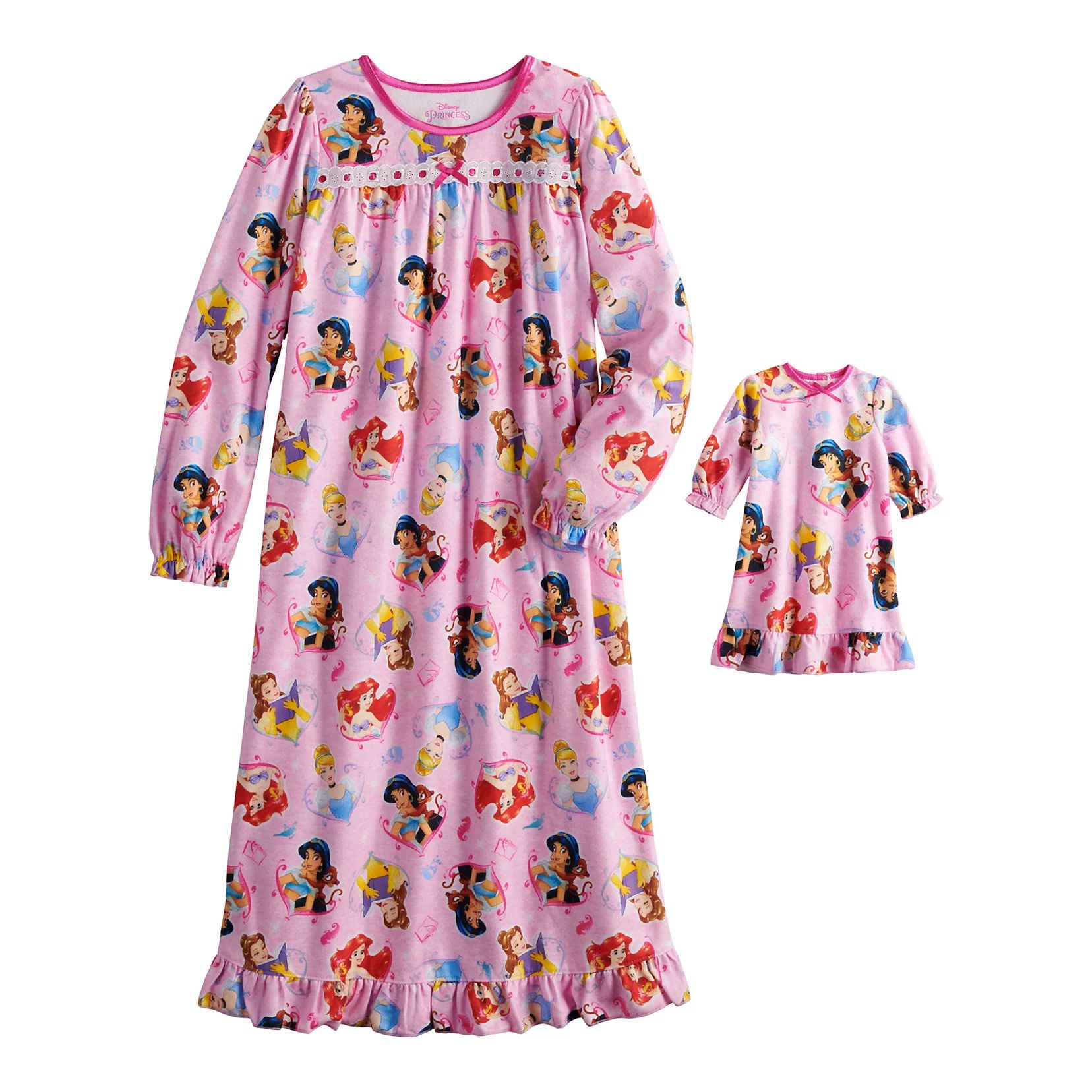 Disney Princess Girls 4-8 Be Kind Nightgown & Matching Doll Gown | Kohl's