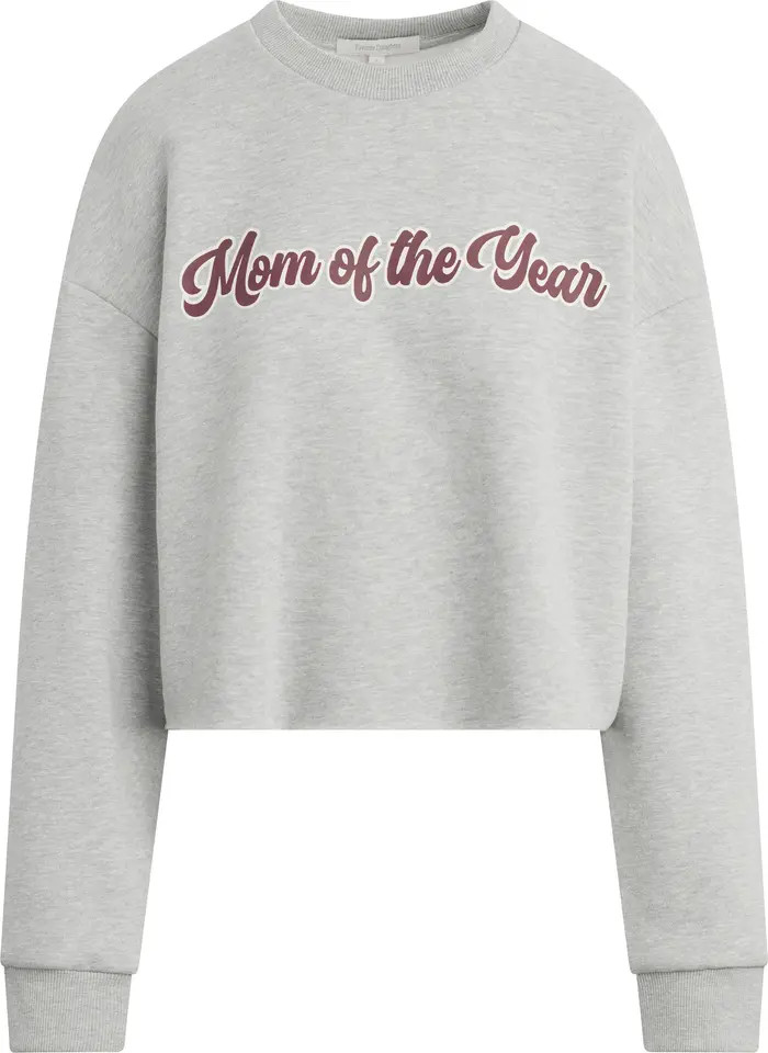 Favorite Daughter Mom of the Year Crop Cotton Blend Sweatshirt | Nordstrom | Nordstrom
