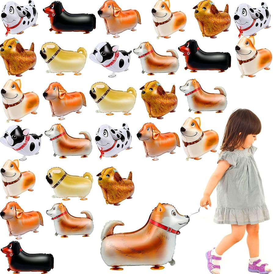 Walking Animal Balloons Pet Dog Balloons for Birthday Party Decorations Kids Dog Balloons Puppy D... | Amazon (US)
