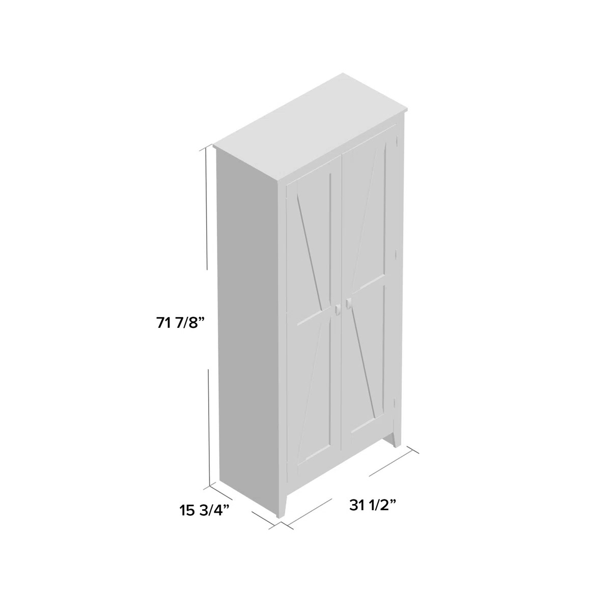 Quast 31.5'' Wide 4 - Shelf Storage Cabinet | Wayfair North America