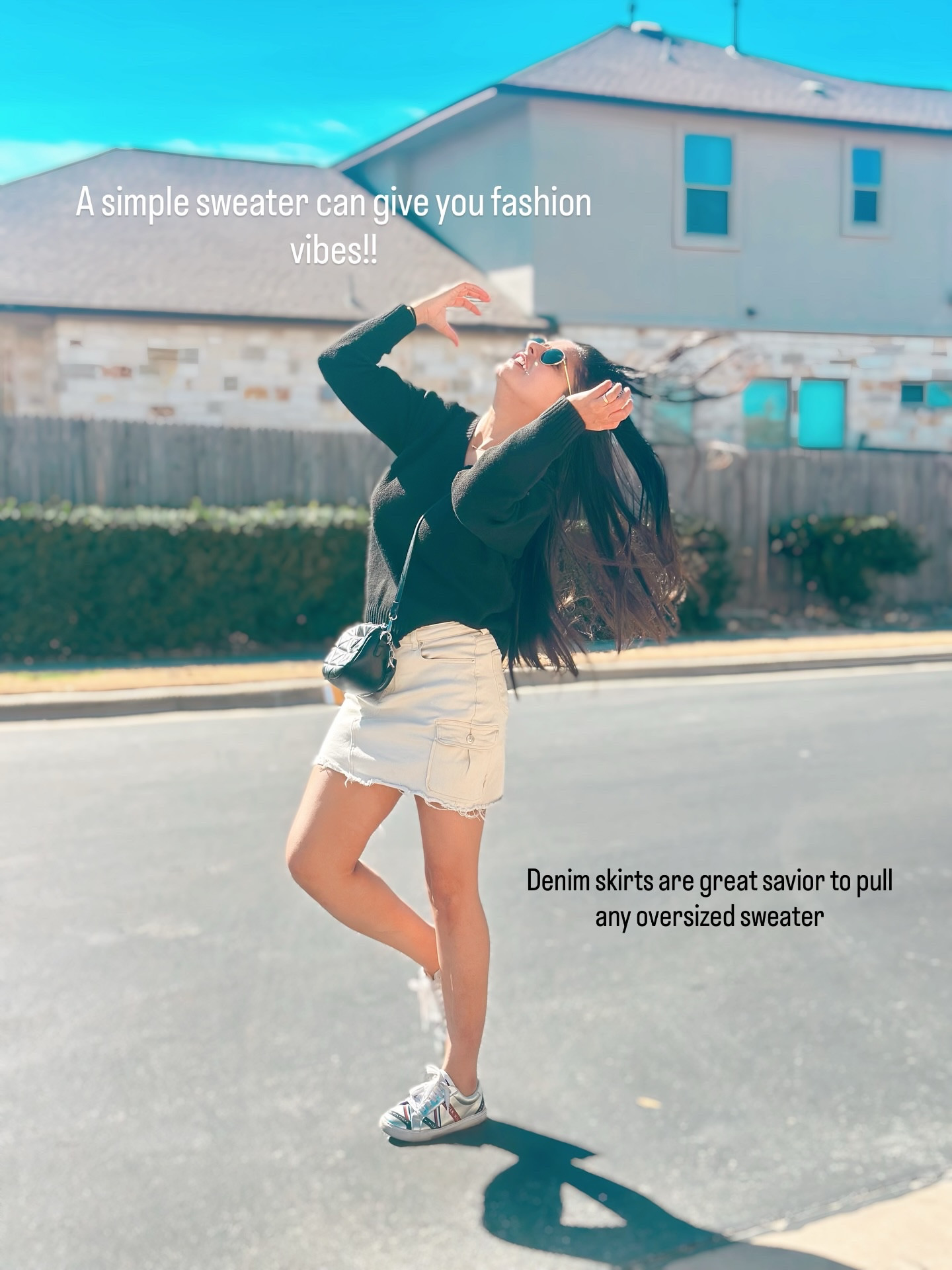 Black sweater and denim can be your next go-to staple casual outfit. 🖤
This black sweater is truly a game changer for spring or fall. It’s so versatile, you can style it with jeans, denim skirts, and so much more to create casual, edgy, elevated, or perfectly structured looks that make you feel instantly put together.
Effortless. Chic. Timeless.🫰🧿
.
.
.
.


#LTKootd #LTKOver40 #LTKdayinmylife