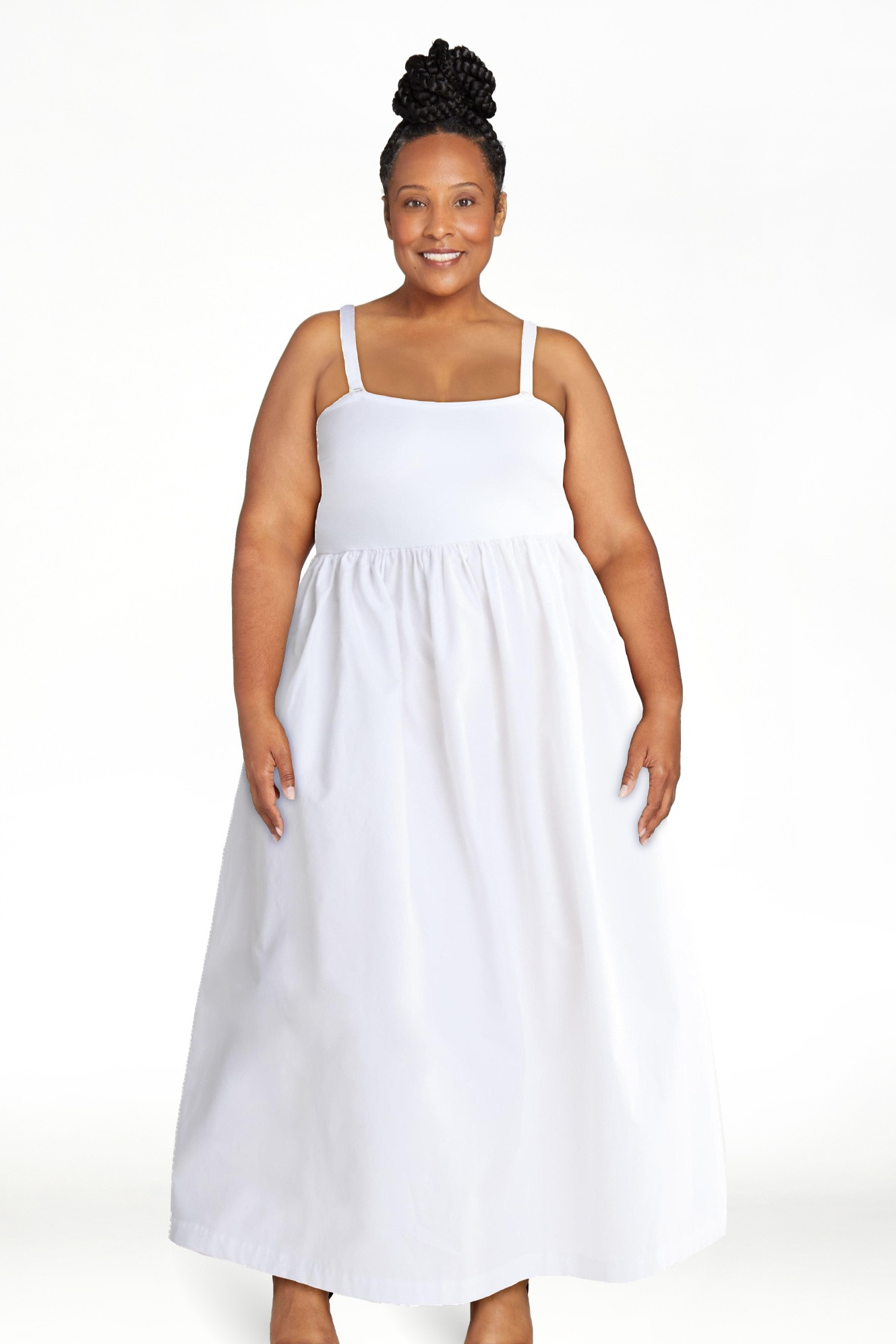 Scoop Women’s Mixed Fabric Maxi Dress, Sizes XS-XXL | Walmart (US)