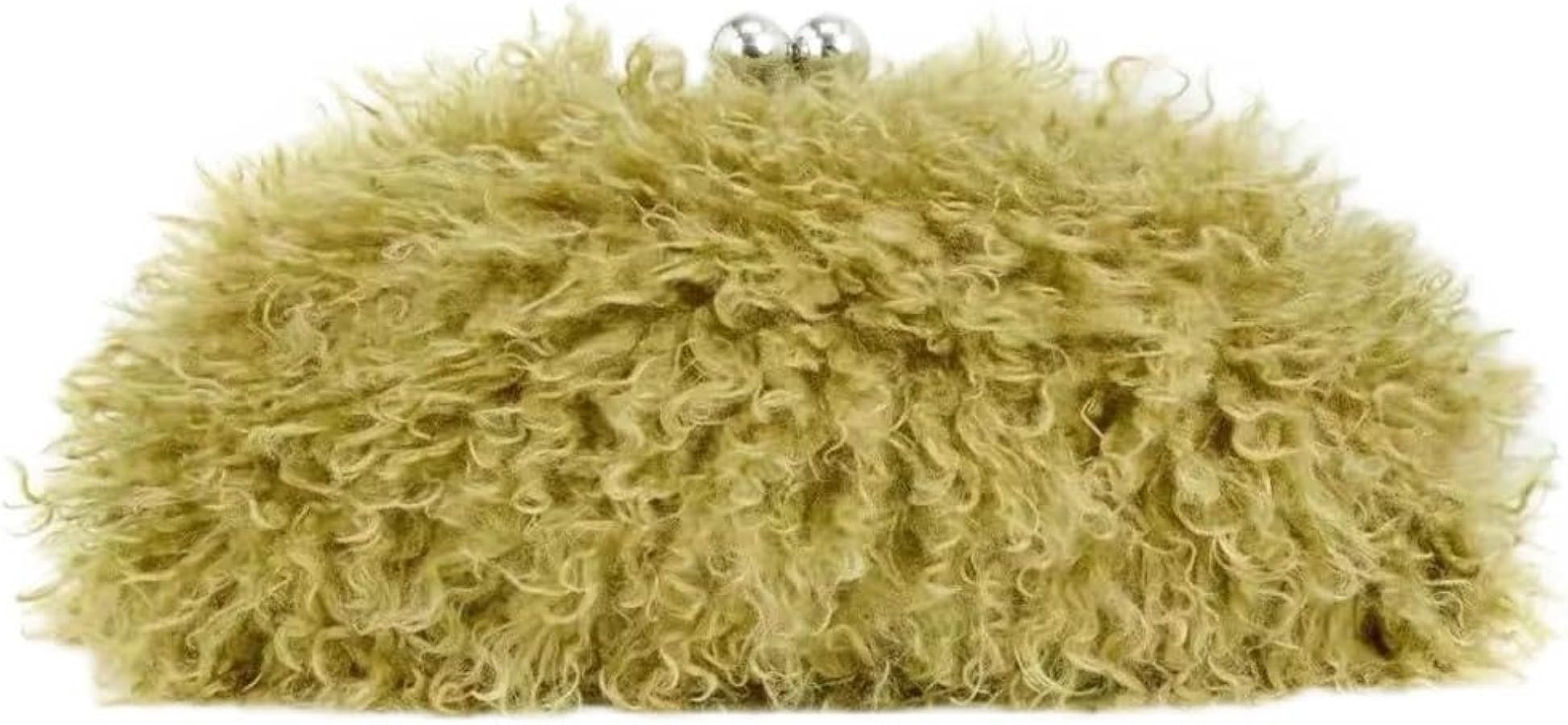 Fluffy Evening Bag with Soft Texture, Lightweight Crossbody Clutch Purse, Roomy Women's Handbag f... | Amazon (US)
