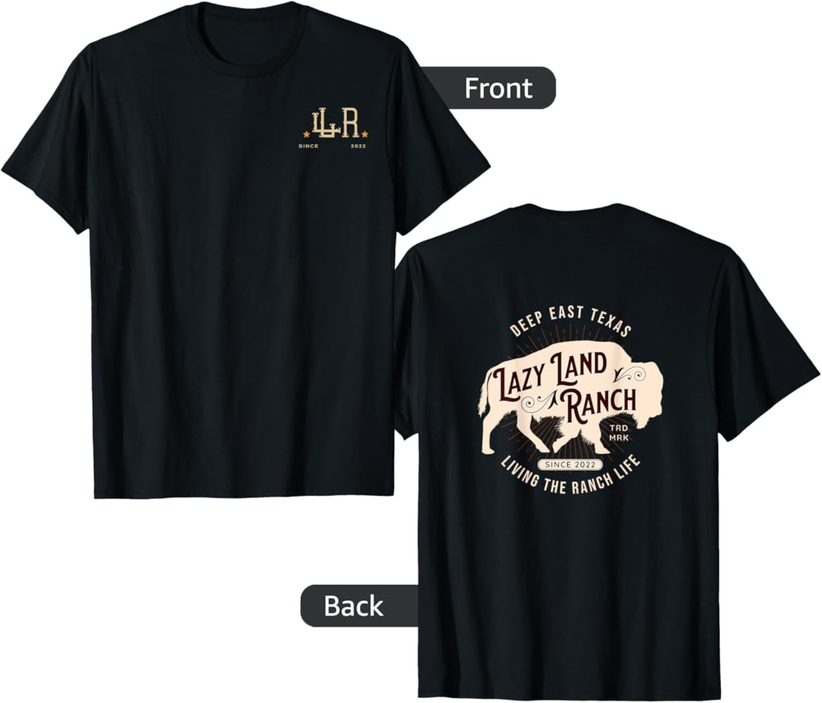 Lazy Land Ranch Logo Buffalo T-Shirt | Amazon (US)
