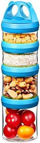 Amazon.com: SELEWARE Portable, Stackable Food Storage Containers for Formula, Snacks, Powder and ... | Amazon (US)