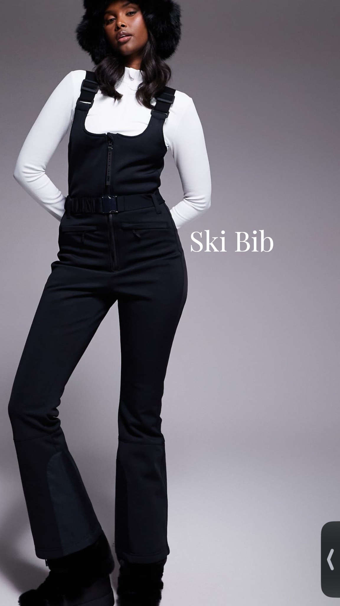 But the ski slopes with this soft shell shi bib. It’s belted and water repellent overalls in black.  #ski #snow 

#LTKActive #LTKTravel #LTKSeasonal