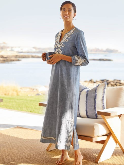 Pansy Denim Dress | J.McLaughlin