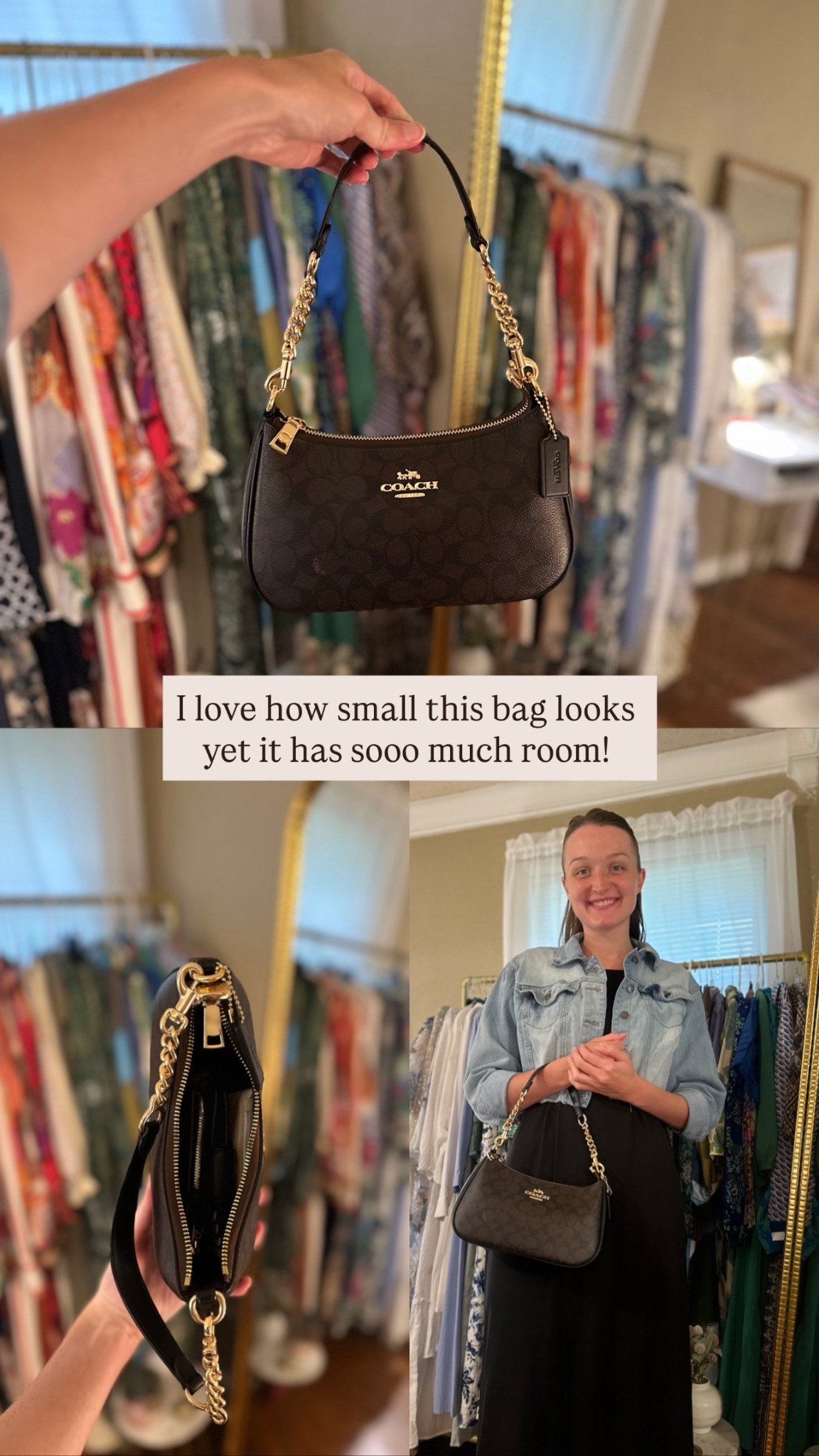 I love how much I can fit in this cutie bag!
@coach #coachoutlet 

#LTKStyleTip #LTKItBag